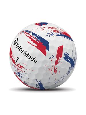 TaylorMade SpeedSoft INK Blue/Red Golf Balls (12 Balls)