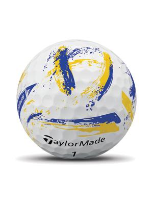 TaylorMade SpeedSoft INK Yellow/Blue Golf Balls (12 Balls)