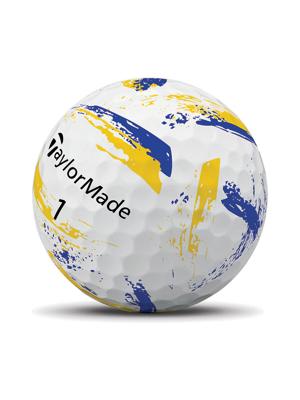 TaylorMade SpeedSoft INK Yellow/Blue Golf Balls (12 Balls)