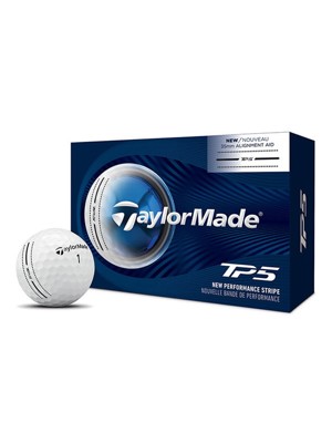 TaylorMade TP5 Performance Stripe Golf Balls (6 Balls)