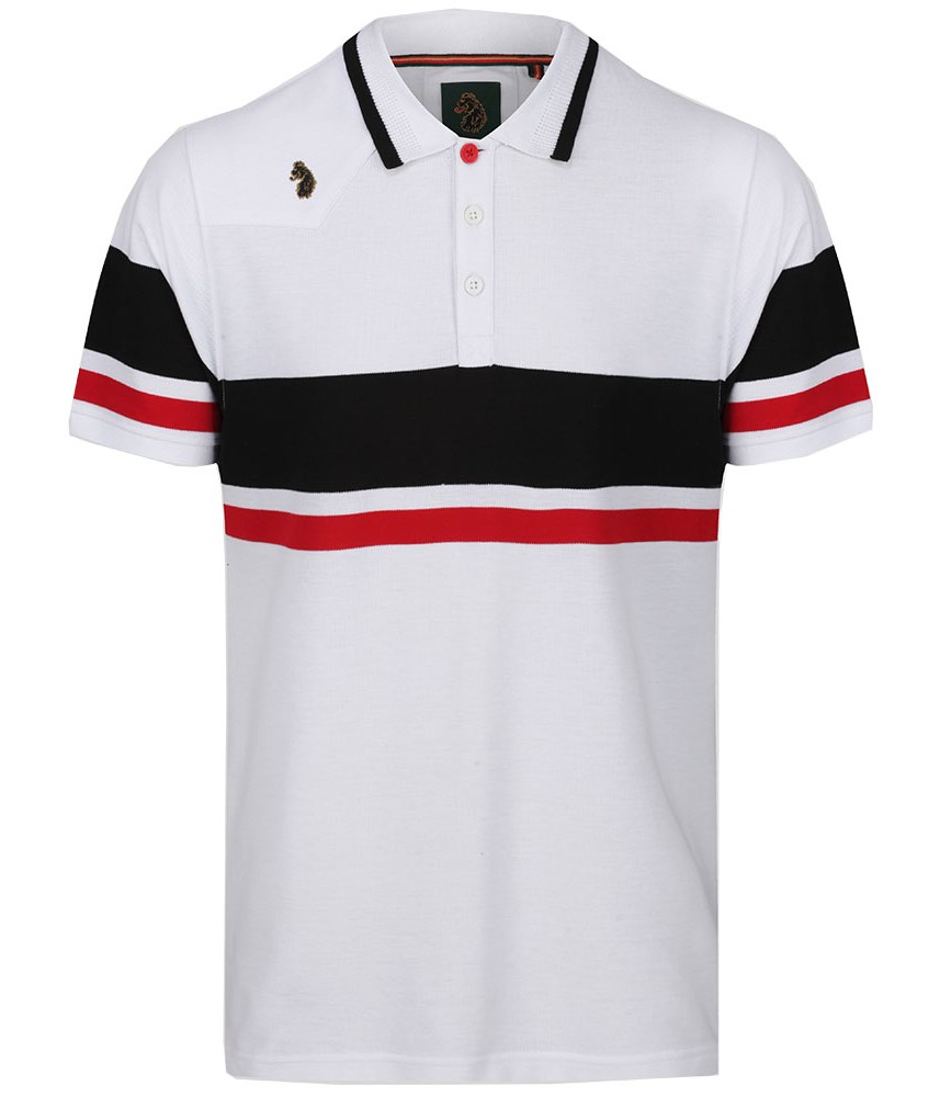 Luke Sport Mens Newtown Stripe Short Sleeve Polo Shirt - Golfonline
