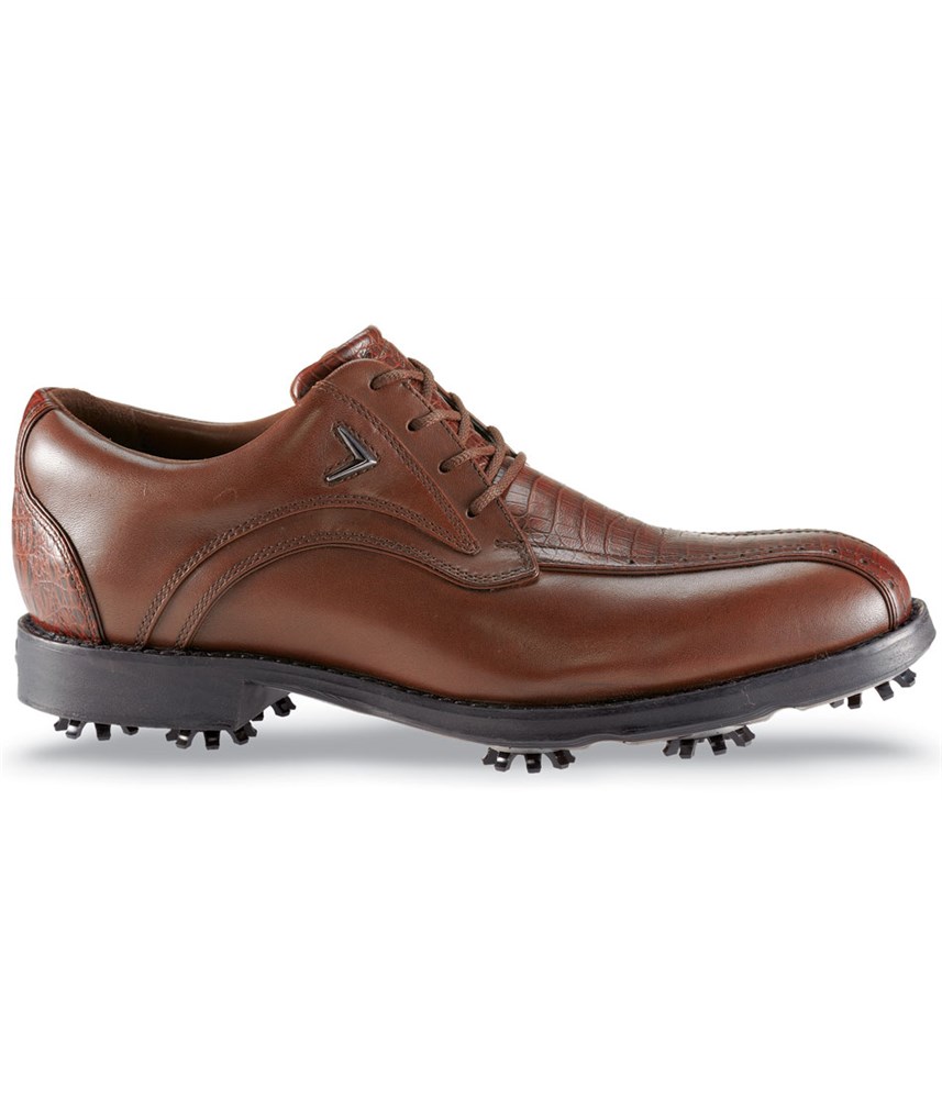 Callaway Mens Chev Blucher Golf Shoes (Brown/Brown) - Golfonline