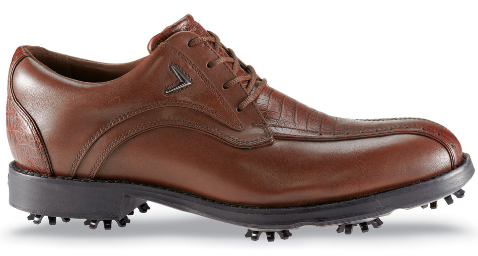 Callaway Mens Chev Blucher Golf Shoes (Brown/Brown) - Golfonline