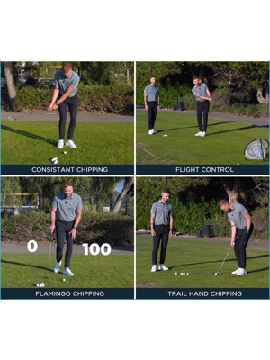Me And My Golf 3 Ringed Chipping Net - Includes Instructional Training Videos