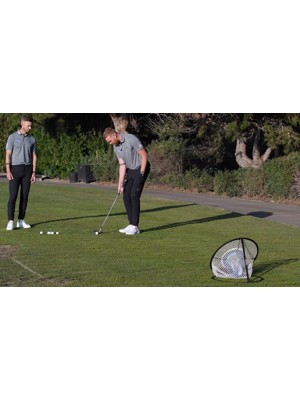 Me And My Golf 3 Ringed Chipping Net - Includes Instructional Training Videos