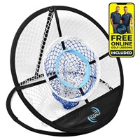 Me And My Golf 3 Ringed Chipping Net - Includes Instructional Training Videos