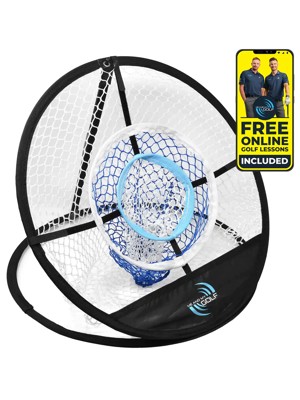 Me And My Golf 3 Ringed Chipping Net - Includes Instructional Training Videos