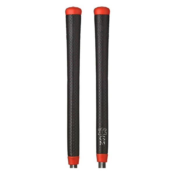masters leather club grips blkred