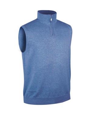 Glenmuir Mens Stanley Cotton Zip Neck Slipover