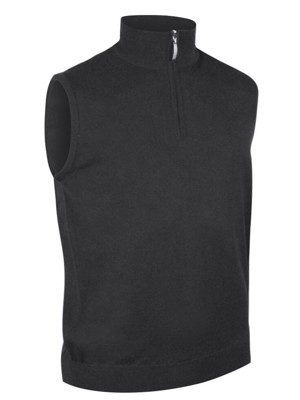 Glenmuir Mens Stanley Cotton Zip Neck Slipover