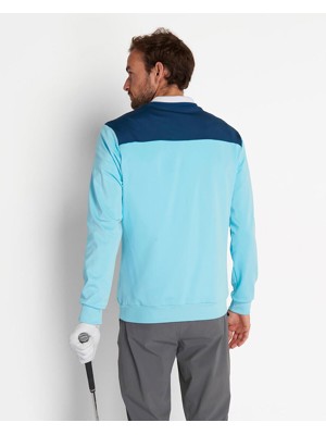 Lyle and Scott Mens V-Neck Colour Block Top