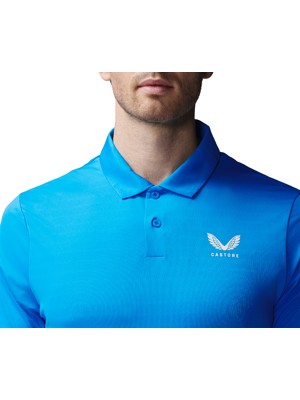 Castore Mens Striped Short Sleeve Golf Polo Shirt