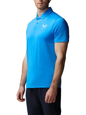 Castore Mens Striped Short Sleeve Golf Polo Shirt