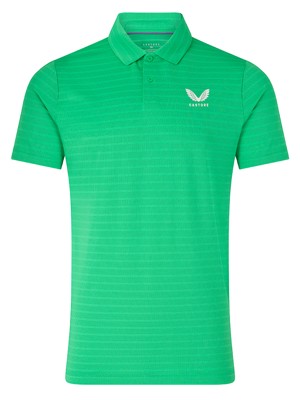 Castore Mens Striped Short Sleeve Golf Polo Shirt