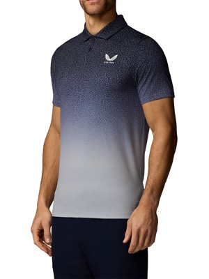 Castore Mens Golf Map Printed Short Sleeve Polo Shirt