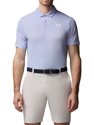 Castore Mens Golf Map Printed Short Sleeve Polo Shirt