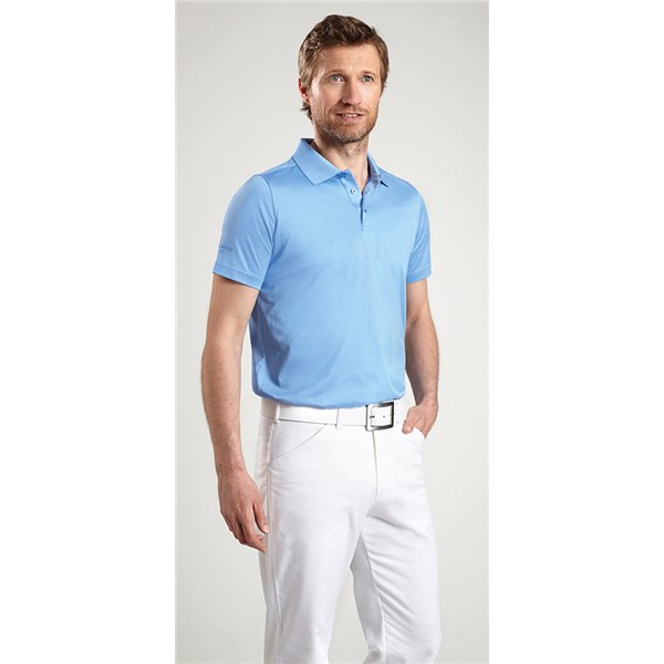 Glenmuir Mens Plain Mercerized Short Sleeve Polo Shirt