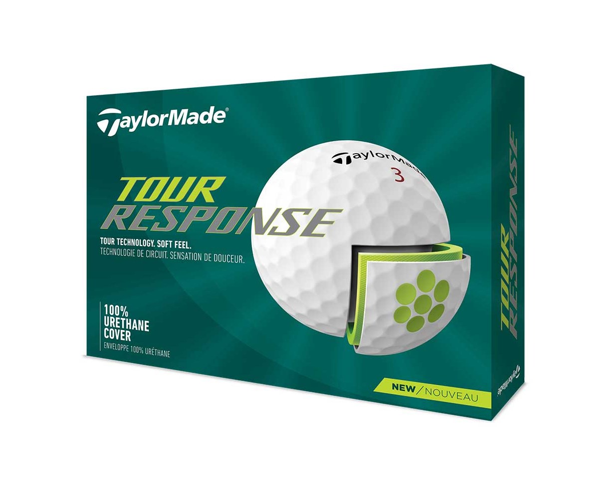 TaylorMade Tour Response White Golf Balls (12 Balls) - Golfonline