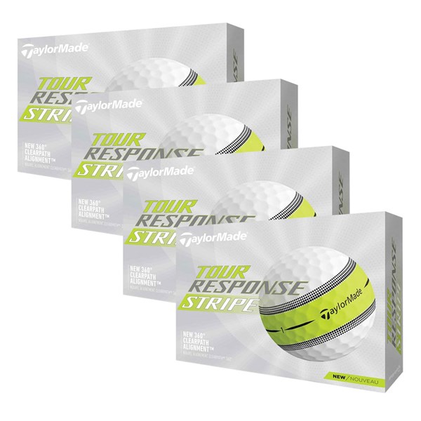 TaylorMade Tour Response Stripe Golf Balls (48 Balls) - 4 For 3