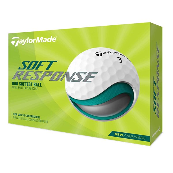 Taylormade Soft Response White Golf Balls (12 Balls)
