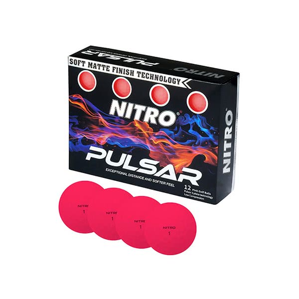 Nitro Pulsar Matt Golf Balls (12 Balls)