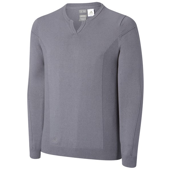 adidas Mens Adipure Notched V-Neck Sweater | GolfOnline