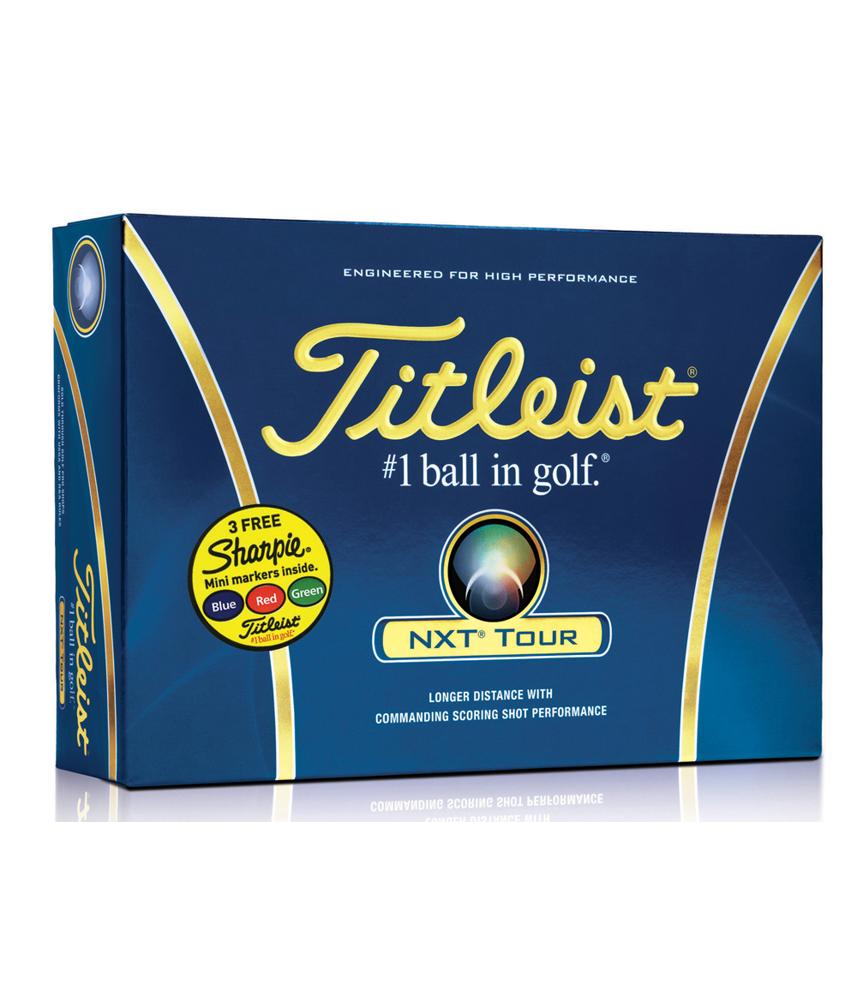 Titleist NXT Tour Golf Balls With 3 Free Sharpie Pens