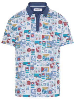 Original Penguin Mens Pete's Stamp Roadmap Polo Shirt - SALE