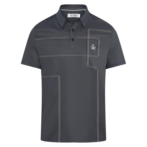 Original Penguin Mens Snow Tracks All Over Print Polo Shirt - SALE