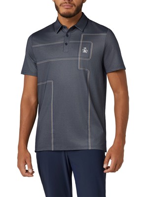 Original Penguin Mens Snow Tracks All Over Print Polo Shirt - SALE