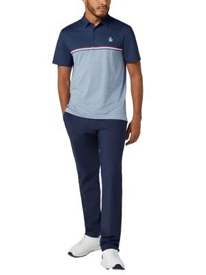 Original Penguin Mens Colour Block P Print Polo Shirt - SALE