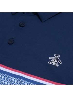 Original Penguin Mens Colour Block P Print Polo Shirt - SALE