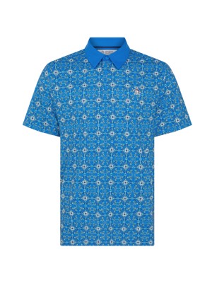 Original Penguin Mens Cocktail Windowpane Polo Shirt