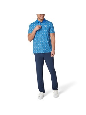 Original Penguin Mens Cocktail Windowpane Polo Shirt
