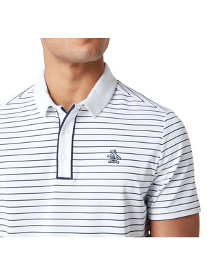 Original Penguin Mens Heritage Stripe Polo Shirt - SALE