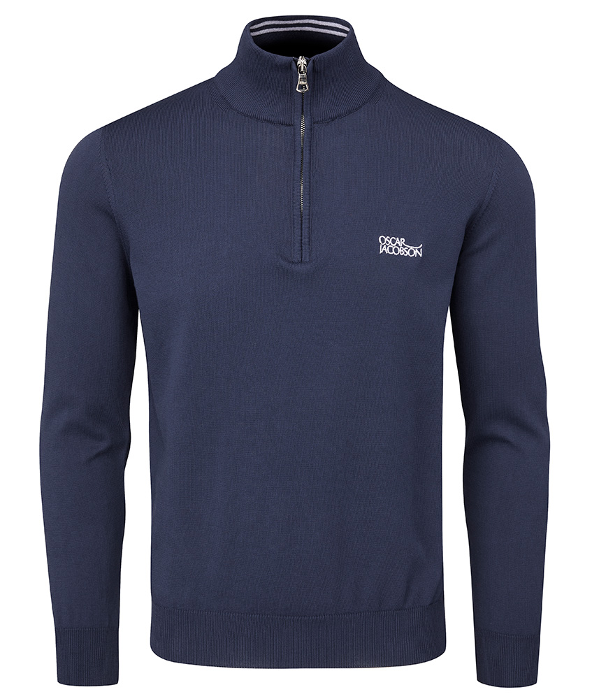 Oscar Jacobson Mens Waldorf Tour Knit Sweater - Golfonline