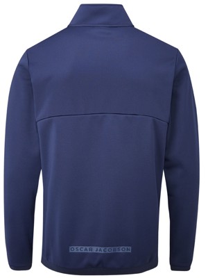 Oscar Jacobson Mens Longton Zip Neck Fleece