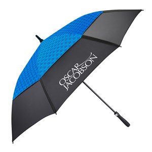 Oscar Jacobson Mens Gio Print Dual Canopy Umbrella