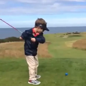Amazing 4-Year-Old Can Drive 100 Yards with One Arm