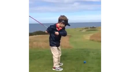 Amazing 4-Year-Old Can Drive 100 Yards with One Arm
