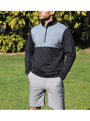 Proquip Mens Ostro Hybrid 1/4 Zip Windproof Jacket