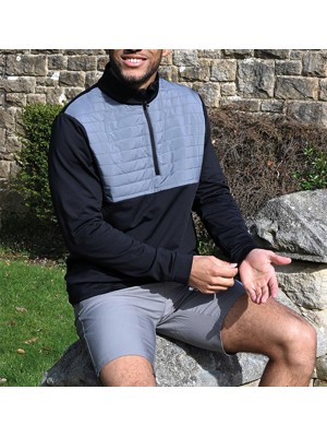 Proquip Mens Ostro Hybrid 1/4 Zip Windproof Jacket