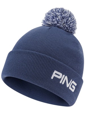 Ping Mens Cresting Knit Bobble Beanie Hat