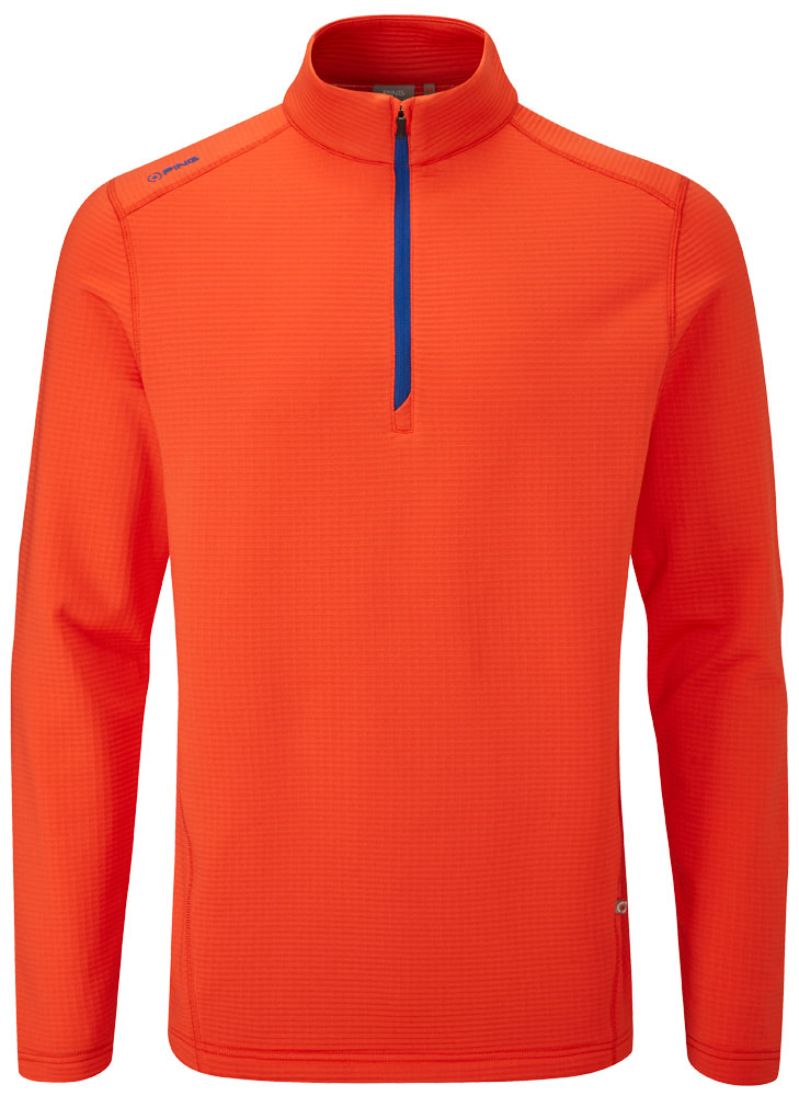 Ping Mens Edwin Half Zip Sensor Warm Fleece Pullover - Golfonline