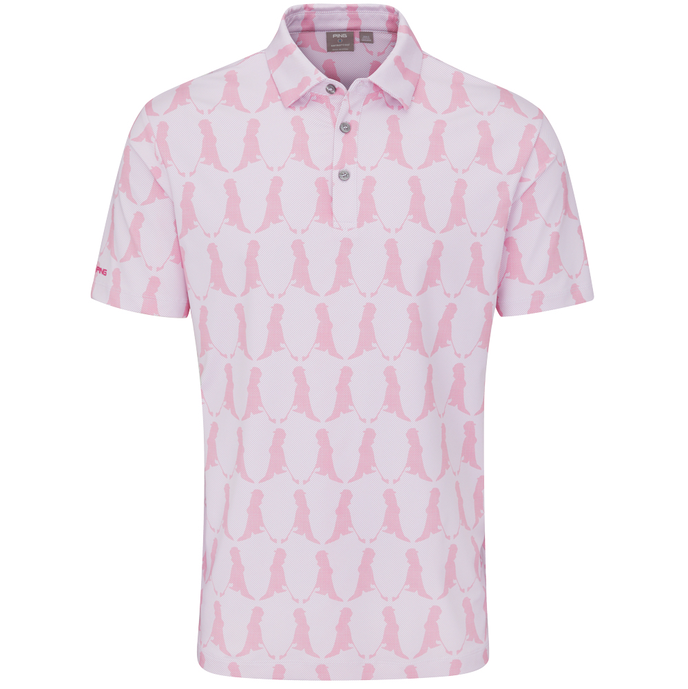 Ping Mens SensorCool Mr. Ping Printed Polo Shirt