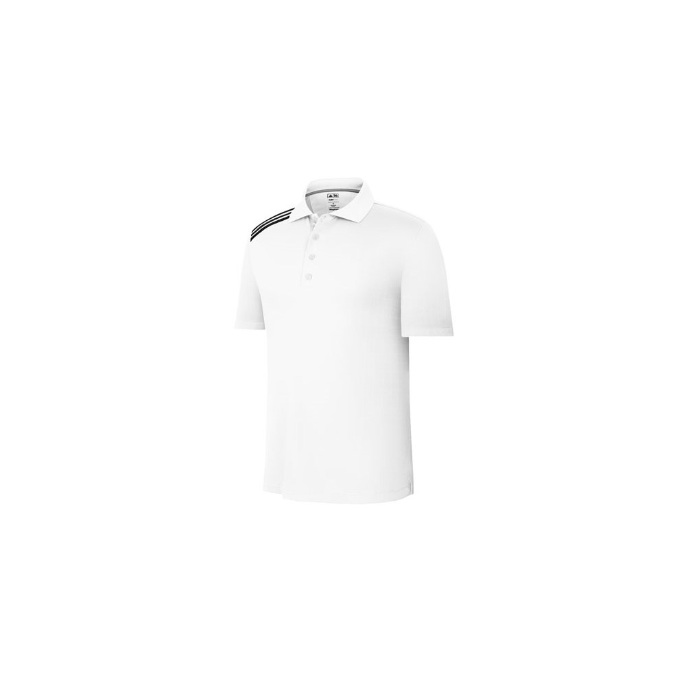 adidas ClimaCool Mesh Plaid 3-Stripes Polo Shirt