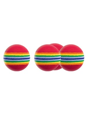 Foam Multi Coloured Practice Balls (6 Balls)