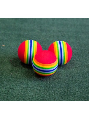 Foam Multi Coloured Practice Balls (6 Balls)