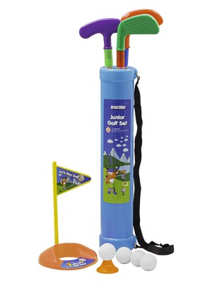 Junior Plastic Golf Set & Trolley Bag