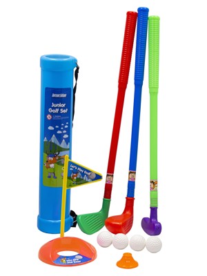 Junior Plastic Golf Set & Trolley Bag